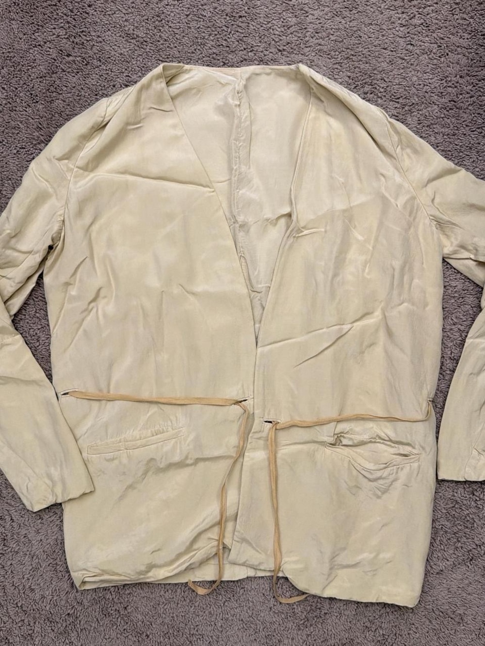 Acne Light Cream Relaxed Shirt Jacket
